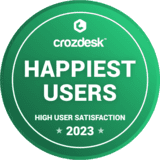 Freelo Crozdesk happiest users 2023